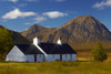 Buchaille Etive Mor from Blackrock Cottage on Rannoch Moor. Poster Print by Loop Images Ltd. (18 x 12)