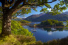Yachts anchored in the calm waters of Loch Leven at Bishop's Bay. Poster Print by Loop Images Ltd. (18 x 12)