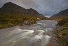 Lagangarbh cottage on the banks of the River Coupall near Glen Coe. Poster Print by Loop Images Ltd. (18 x 12)