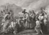 King Charles II arrives on the beach at Dover, England, 25 May 1660.  Charles II, 1630 - 1685.  King of England, Scotland, and Ireland. Poster Print by Ken Welsh (18 x 13)