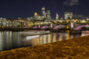 Southwark bridge in London at night. Poster Print by Loop Images Ltd. (20 x 13)