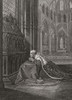 Louis VII, King of France, praying before Becket's tomb.  After a print by William Sharp from a painting by Maria Cosway originally featured in Robert Bowyer's Historic Gallery, published between 1793 and 1806. Poster Print by Ken Welsh (12 x 16)