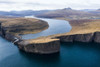 A view across Traelanipa on the Faroe Islands. Poster Print by Loop Images Ltd. (18 x 12)