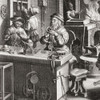 Clock makers in Holland in the late 16th century.  Detail from aan engraving by Philips Galle Poster Print by Ken Welsh (14 x 14)