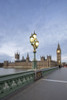 Westminster Bridge looking towards Big Ben and the Houses of Parliament. Poster Print by Loop Images Ltd. (11 x 17)