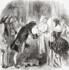 Queen Anne on her deathbed, 1714.  Queen Anne, 1665 -1714. Queen of Great Britain, Scotland and Ireland from 1702 to 1714.  From Cassell's Illustrated History of England, published c.1890. Poster Print by Ken Welsh (14 x 15)