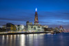 The Shard and Southbank at dusk in London. Poster Print by Loop Images Ltd. (20 x 13)