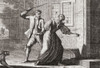 Man beating a woman.  After an 18th century print by Caspar Luyken. Poster Print by Ken Welsh (18 x 12)