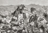 The defeat of Adonizedek during the Israelite invasion of Canaan.  Adonizedek, king of Jerusalem.  From Cassell's Universal History, published 1888. Poster Print by Ken Welsh (18 x 12)