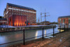 Gloucester Dock at night. Poster Print by Loop Images Ltd. (17 x 11)
