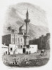 Al-Mahmoudia Mosque aka the Mosque of Mahmud Pasha, Cairo, Egypt, seen here in the 19th century.  From Monuments de Tous les Peuples, published 1843. Poster Print by Ken Welsh (12 x 17)