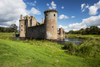 A view toward Caerlaverock Castle. Poster Print by Loop Images Ltd. (17 x 11)