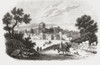 The Mosque of Omar, Jerusalem, seen here in the 19th century.  From Monuments de Tous les Peuples, published 1843. Poster Print by Ken Welsh (17 x 11)