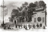 Facade of the A-Ma Temple, Macau or Macao, China, seen here in the 19th century.  From Monuments de Tous les Peuples, published 1843. Poster Print by Ken Welsh (16 x 11)