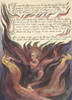 Illustration by William Blake from his book America, A Prophecy, published in 1793.  Thus wept the Angel voice..... Poster Print by Ken Welsh (12 x 16)