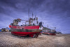 Fishing boats on The Stade in Hastings old town. Poster Print by Loop Images Ltd. (19 x 13)