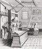 A printing press in Haarlem, Netherlands in the mid 15th century. Poster Print by Ken Welsh (14 x 16)