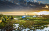 Sunrise at Thornham creek. Poster Print by Loop Images Ltd. (17 x 11)