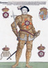 King Henry VIII of England, 1491 - 1547.  After a contemporary engraving.  Later colourisation. Poster Print by Ken Welsh (12 x 17)