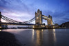 A view of Tower Bridge at sunset. Poster Print by Loop Images Ltd. (18 x 12)