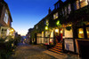 Picturesque cobbled street outside the historic Mermaid Inn in Rye. Poster Print by Loop Images Ltd. (18 x 12)