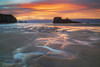 Perranporth Beach at sunset. Poster Print by Loop Images Ltd. (20 x 13)