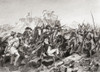 Major General Benedict Arnold wounded at the second Battle of Saratoga, October 7, 1777 during the American Revolutionary War. After a 19th century engraving by Alonso Chappel Poster Print by Ken Welsh (16 x 11)