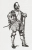 A Spanish soldier of the 16th century. From Britain and Her Neighbours, 1485 - 1688, published 1923. Poster Print by Hilary Jane Morgan (11 x 17)