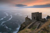 Sunset behind the Crowns Engine Houses at Botallack. Poster Print by Loop Images Ltd. (20 x 13)