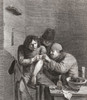 A surgeon operates on the arm of a patient in the 17th century.  After a later copy of a 17th century work by Marinus Robyn van der Goes. Poster Print by Ken Welsh (13 x 15)