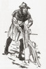 A ploughman of the middle ages.  From Britain and Her Neighbours, 1485 - 1688, published 1923. Poster Print by Hilary Jane Morgan (11 x 17)