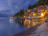 Dusk at Varenna on Lake Como. Poster Print by Loop Images Ltd. (18 x 13)