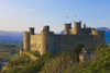 Harlech Castle in the evening light. Poster Print by Loop Images Ltd. (18 x 12)