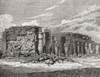 The Memnonium at Thebes, as it was in the early 19th century. From Cassell's Universal History, published 1888. Poster Print by Ken Welsh (17 x 13)