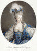 Marie Antoinette, 1755-1793.  Wife of King Louis XVI and last Queen of France.  Born Maria Antonia Josepha Johanna in Vienna, Austria.  After a painting by Jean-Baptiste-Andr� Gautier Dagoty. Poster Print by Ken Welsh (12 x 17)