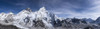 View from Kala Pattha towards Mount Everest Nuptse and the Khumbu Glacier. Poster Print by Loop Images Ltd. (26 x 7)