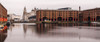 Panorama of the Albert Dock on the Liverpool waterfront. Poster Print by Loop Images Ltd. (21 x 9)
