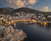 Hydra Harbour. Poster Print by Loop Images Ltd. (18 x 14)