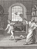 Teacher and student playing badminton.  After an 18th century work. Poster Print by Ken Welsh (12 x 15)