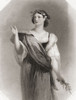 Perdita.  Principal female character from Shakespeare's play A Winter's Tale.  From Shakespeare Gallery, published c.1840. Poster Print by Ken Welsh (12 x 16)