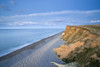 A twilight view of the cliffs at Weybourne in Norfolk. Poster Print by Loop Images Ltd. (18 x 12)