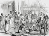 Magistrate's Cutchery(court) in Awadh or Oudh 1853. An Indian prisoner in irons accused of poisoning is brought before an English magistrate.  From L'Univers Illustre, published Paris, 1859 Poster Print by Ken Welsh (16 x 12)