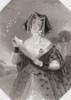 Mrs Ford. Principal female character from Shakespeare's play The Merry Wives of Windsor. From Shakespeare Gallery, published c.1840. Poster Print by Ken Welsh (12 x 16)