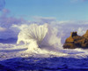 Exploding wave along a rugged coastline at Cape Kiwanda; Pacific City, Oregon, United States of America Poster Print by Craig Tuttle (17 x 13)