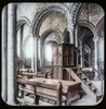 Magic Lantern slide circa 1900 hand coloured. Victorian/Edwardian era. ST Bede's tomb in Durham Cathedral. Poster Print by John Short (16 x 16)