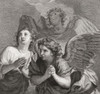 Three angels.  After an 18th century work by Pieter Willem van Megan. Poster Print by Ken Welsh (15 x 14)