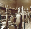 French stereoscopic editions, positives on glass  from circa 1920 for viewing thought a stereoscope. The intereior of the Maison Carree. Statues and Roman treasures Poster Print by John Short (17 x 15)