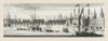 London bridge, London, England, over the River Thames in the mid-18th century.  After a contemporary print. Poster Print by Ken Welsh (23 x 8)