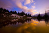 Mount Rainier and forest reflected in Tipsoo Lake at sunrise, Mount Rainier National Park; Washington, United States of America Poster Print by Craig Tuttle (17 x 11)