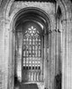 A magic lantern slide circa 1900. Religious slides . Durham Cathedral North transept Poster Print by John Short (14 x 18)